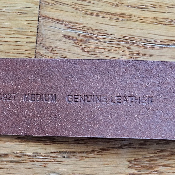 MICHAEL Michael Kors Women's Brown Monogram Embossed Leather Belt Size M - Picture 7 of 12